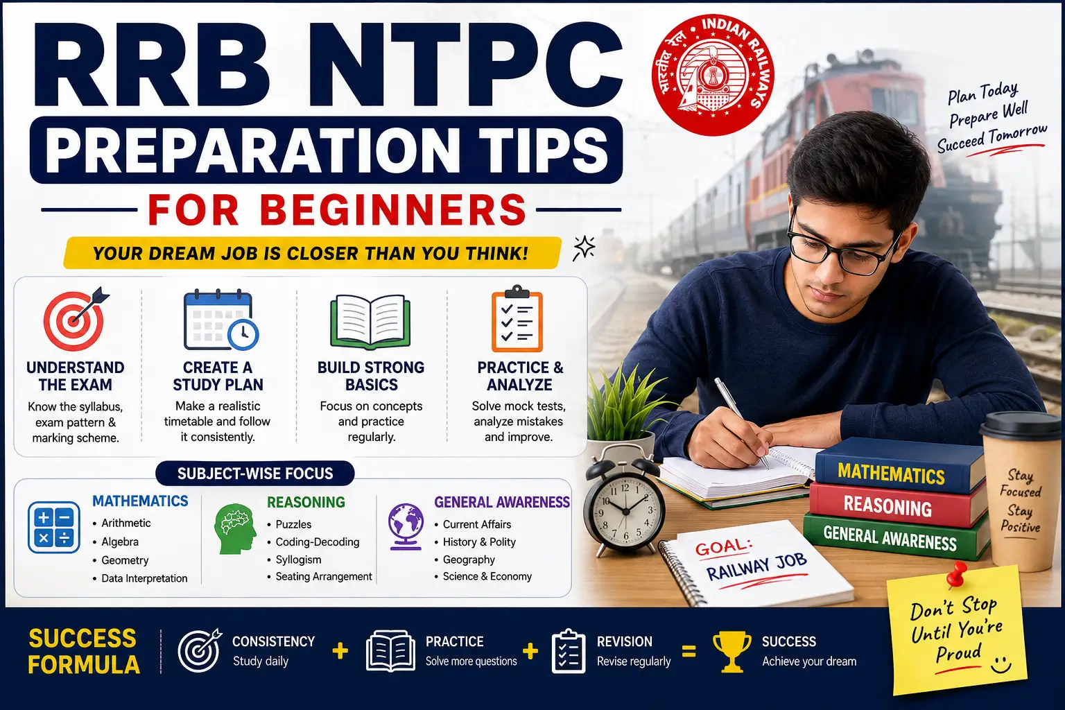 RRB NTPC Preparation Tips for Beginners