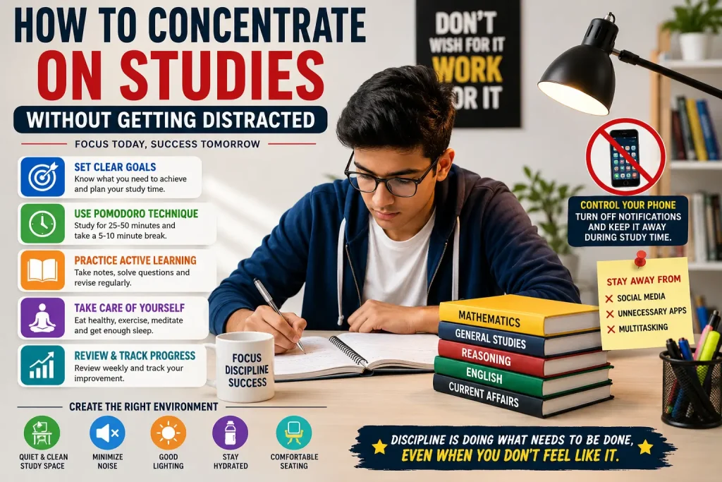 How to Concentrate on Studies Without Getting Distracted