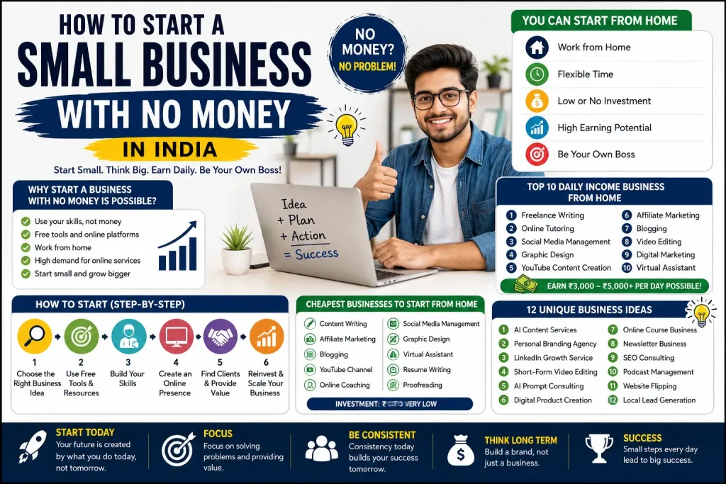 How to Start a Small Business With No Money