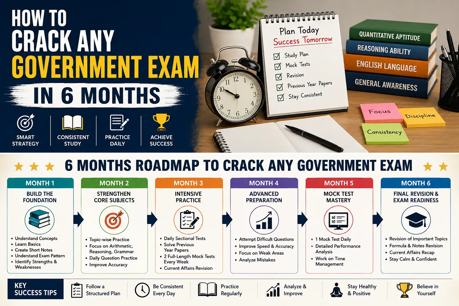 How to Crack Any Government Exam in 6 Months