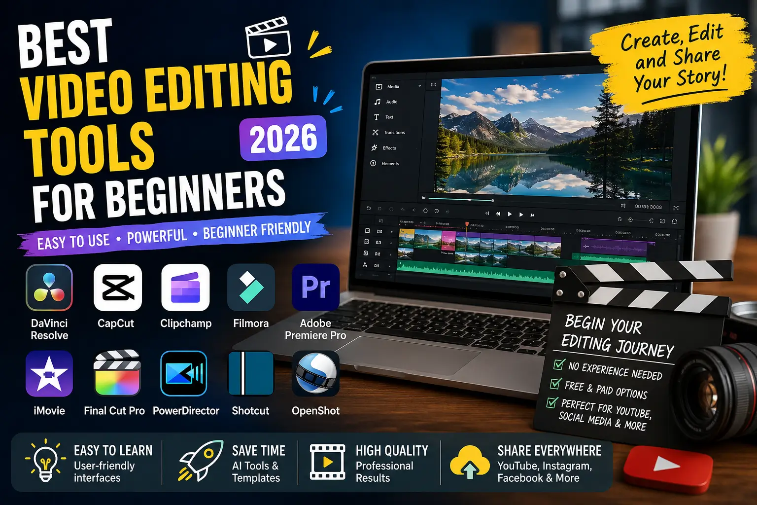 Best Video Editing Tools for Beginners