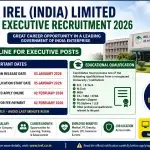 IREL India Executive Recruitment 2026