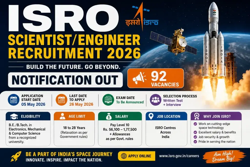ISRO Scientist/ Engineer Recruitment