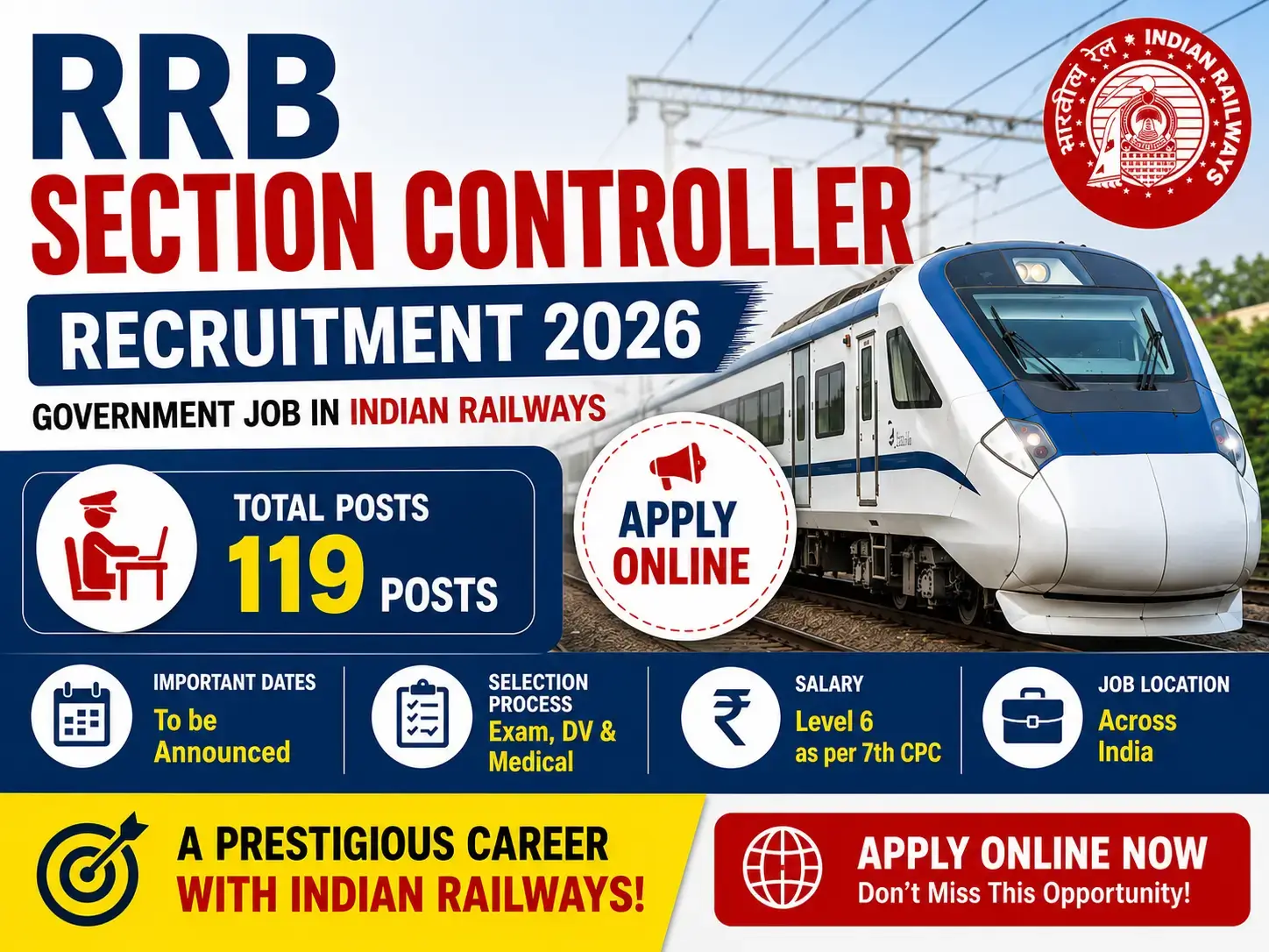 RRB Section Controller Recruitment 2026